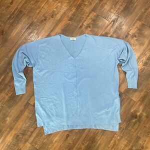 NEW w/o tags from CHIC SOUL “Miss Who I Was Sweater” in Baby Blue Size 2X